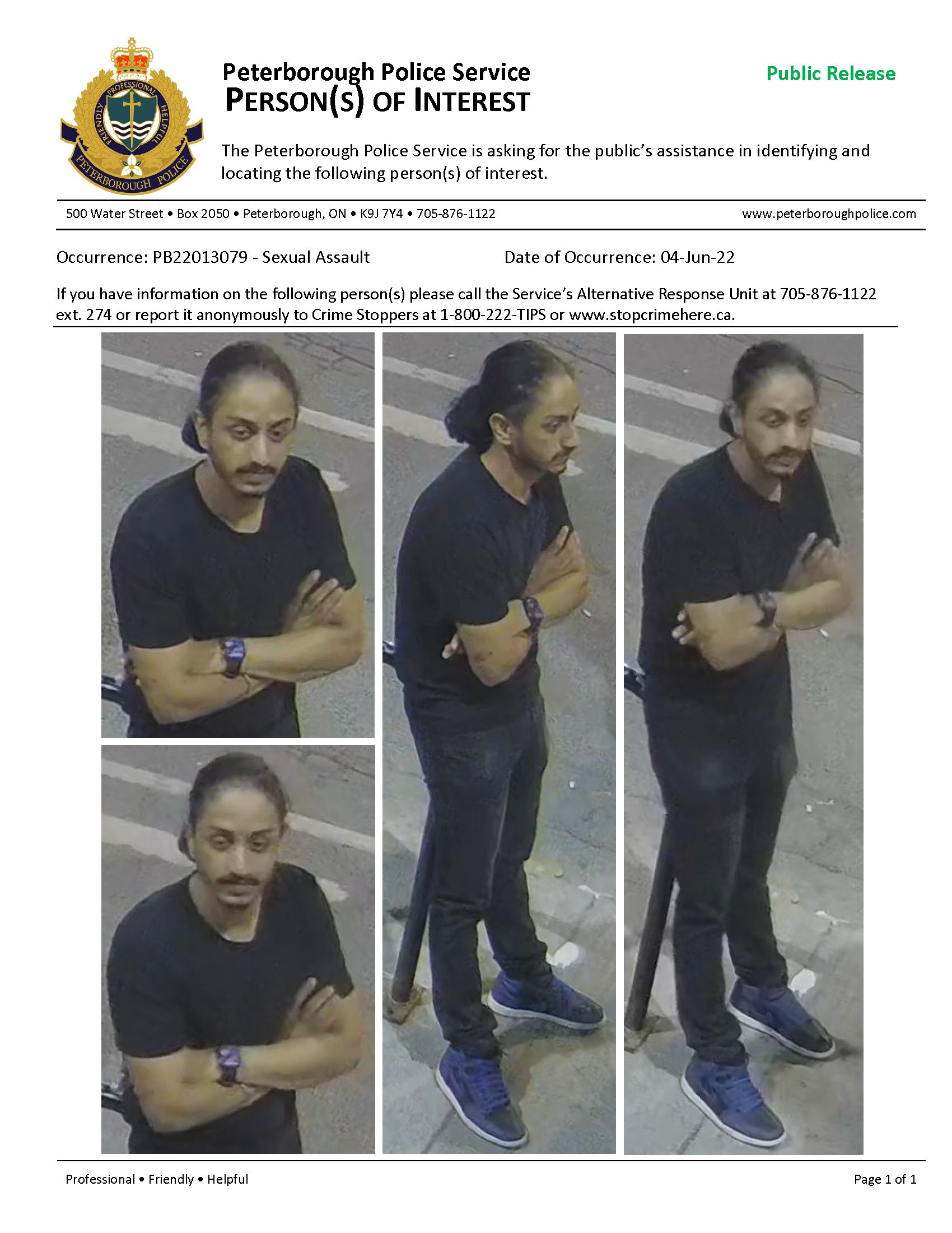 persons of interest public release document